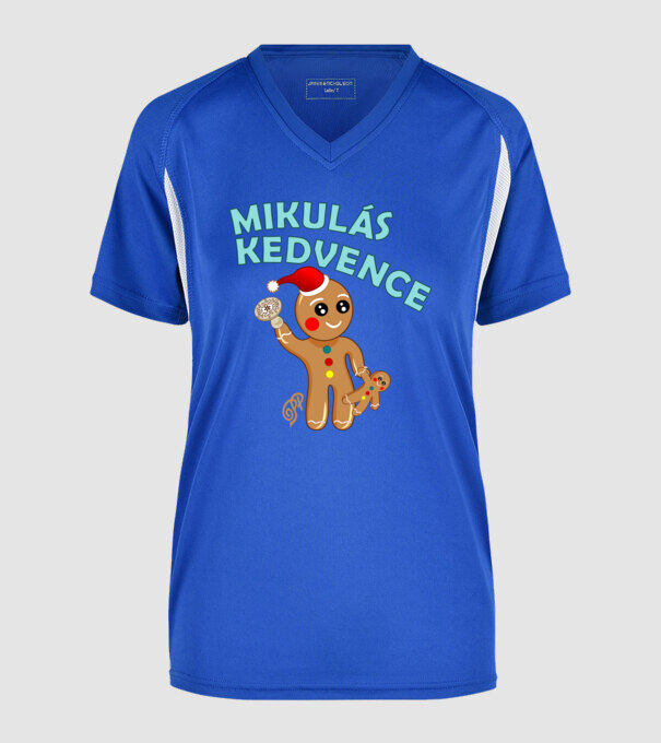  minta királykék pólón