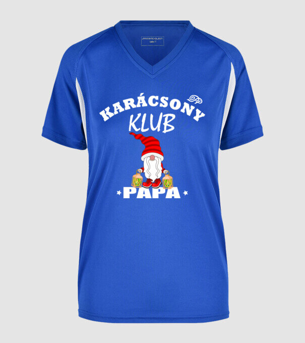  minta királykék pólón