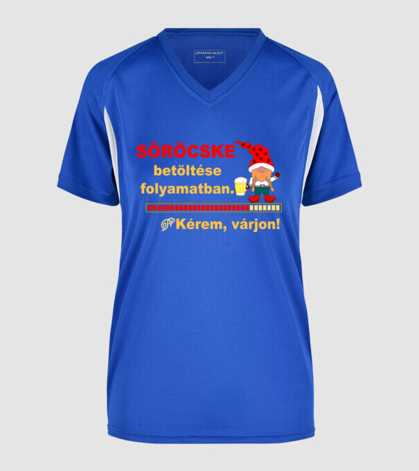  minta királykék pólón