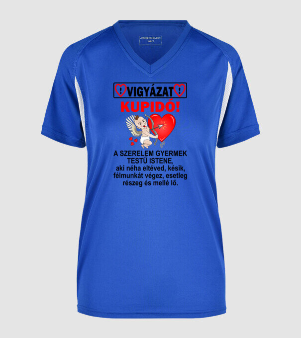  minta királykék pólón
