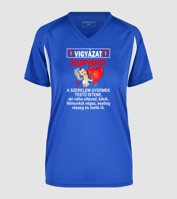  minta királykék pólón